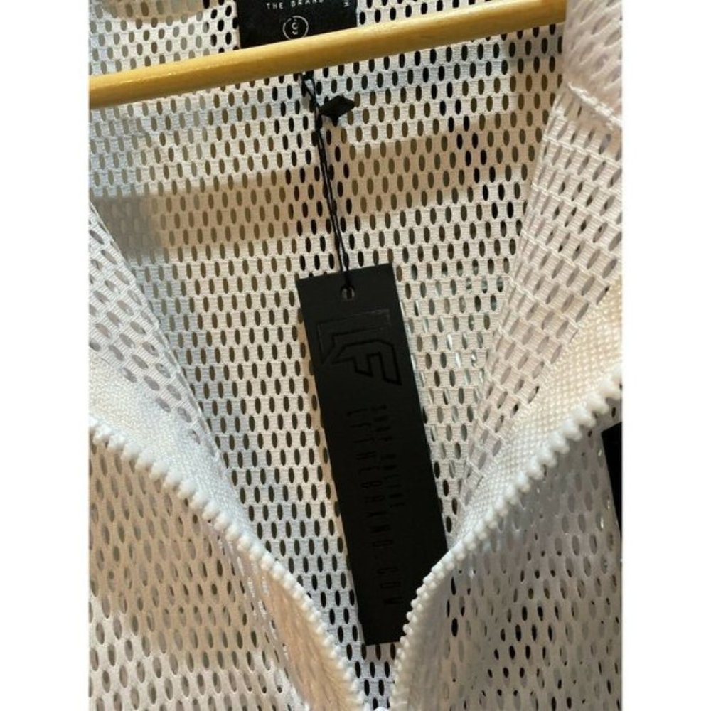 NEW LF The Brand Sheer Mesh Zip Up Track Jacket - Picture 6 of 11